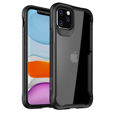 Etui do iPhone 11 Pro Max Crong Hybrid Clear Cover - czarny