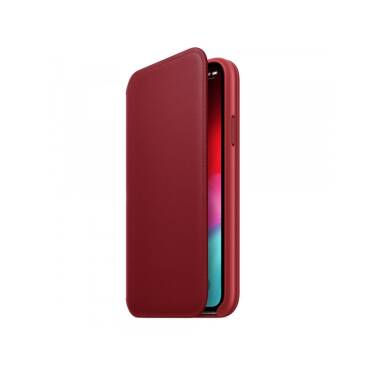 Etui do iPhone Xs Apple Leather Folio - czerwone