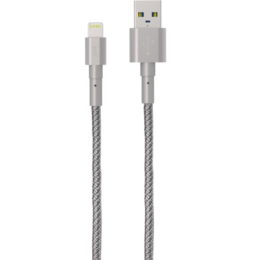 Przewód do iPad/iPhone PQI i-Cable Ultimate Toughness Lightning/USB - szary 