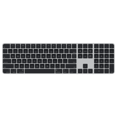 Klawiatura Apple Magic Keyboard z Touch ID i polem numerycznym dla modeli Maca z czipem Apple - angielski (międzynarodowy) - czarne klawisze 