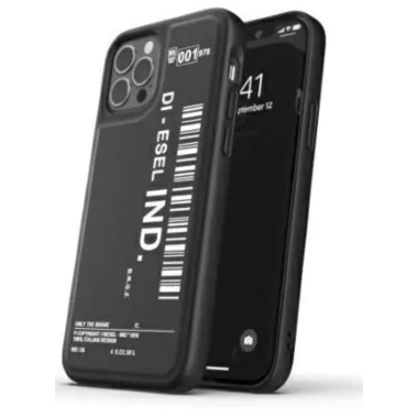 Etui do iPhone 12/12 Pro Diesel Moulded Case Barcode - czarne 