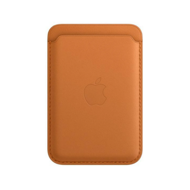 Apple skórzany portfel z MagSafe - złocisty brąz