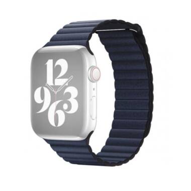 Pasek skórzany Apple do Apple Watch 42/44/45mm - podwodny błękit