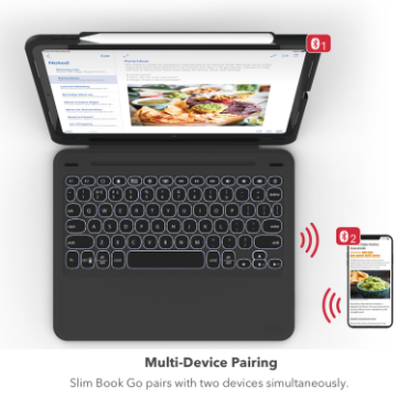 Etui z klawiaturą do iPad Pro 11 Zagg Slim Book Go czarne