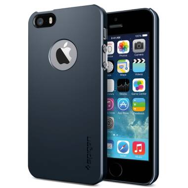 Etui do iPhone 5c Spigen Ultra Fit A Metal Slate - czarne 