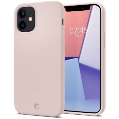 Etui do iPhone 12 mini Spigen Cyrill Silicone piaskowy róż