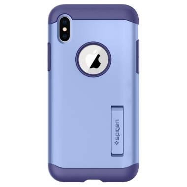 Etui do iPhone X Spigen Slim Armor - fioletowe 