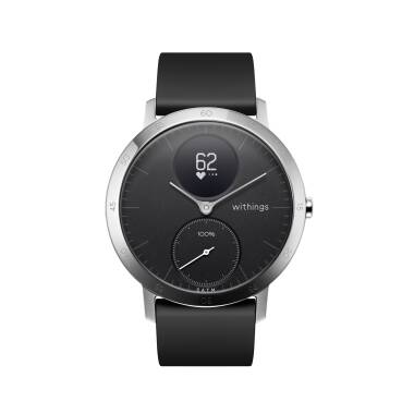 Smartwatch z pomiarem pulsu Withings Steel HR 40mm czarny