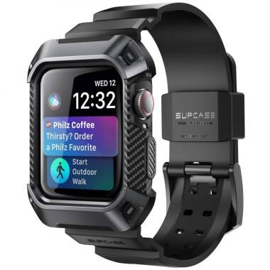 Pasek do Apple Watch 44/45/49 mm Supcase - czarny 