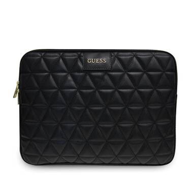 Torba do MacBook 13 GUESS Sleeve - Czarny/black Quilted