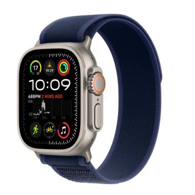 Apple Watch Ultra 2 49mm + Cellular tytan z opaską Trail w kolorze niebieskim - M/L