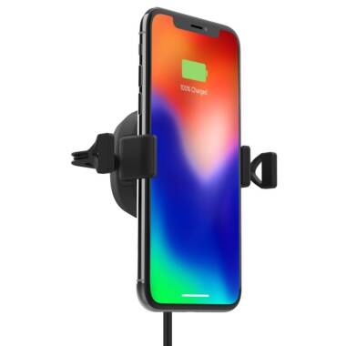 Uchwyt samochodowy ładujący Mophie Charge Stream vent mount - czarny