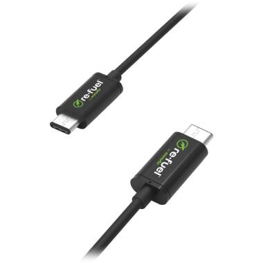 Przewód USB -C/USB-C 2m Refuel - czarny