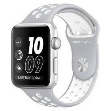 Pasek do Apple Watch 38/40mm Apple Nike +  - szary/biały
