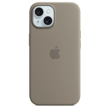 RZESZÓW Apple Etui iPhone 15 Silicone MagSafe - Popielaty brąz MXPG3ZM/A