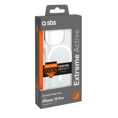 RZESZÓW Etui do iPhone 15 Pro SBS D3O MagSafe - przeźroczyste 8018417467837