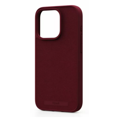 RZESZÓW Etui do iPhone 15 Pro Njord Suede MagSafe - czerwone 8720574622133