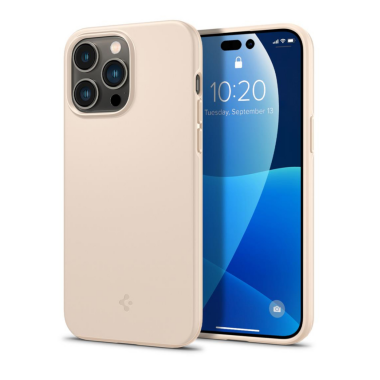 RZESZÓW Etui do iPhone 14 Pro Spigen Thin Fit - piaskowy róż ACS04785