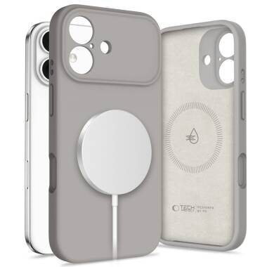 Etui do iPhone 17 Tech-Protect Silicone MagSafe stone grey
