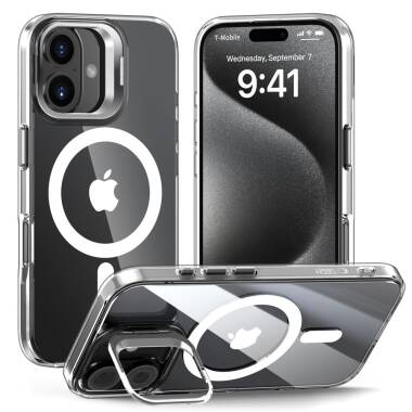 Etui do iPhone 16 Tech-Protect MagStand MagSafe clear