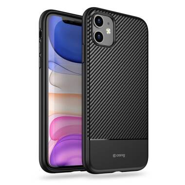 Etui do iPhone 11 Crong Prestige Carbon Cover - czarne