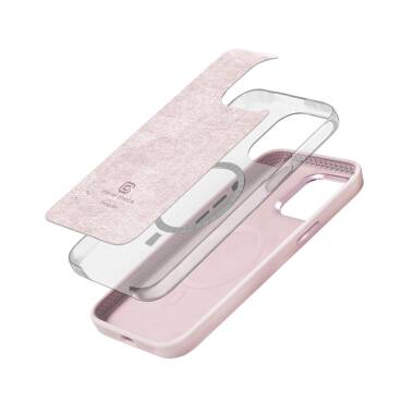 Etui do iPhone 15 Pro Crong Color Cover LUX Magnetic różowe