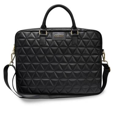 Torba do macbooka pro 16 Guess Quilted Computer Bag - czarna