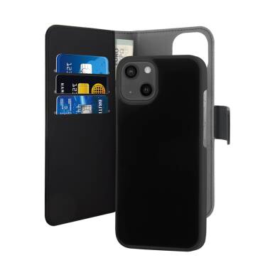 Etui do iPhone 13 mini PURO Wallet Detachable 2w1 - czarne