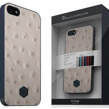 SLGDesign D3 IOL etui do iPhone SE/5/5S Beżowe