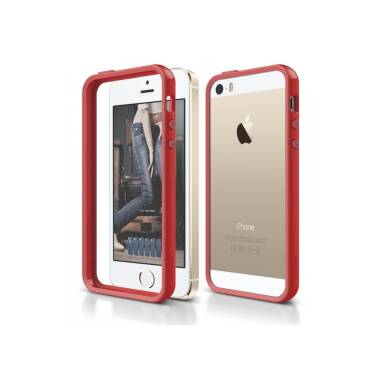 Etui do iPhone 5/5S/SE Elago S5 Bumper - czerwone