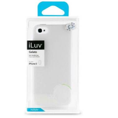 Etui do iPhone 5/SE iLuv etui Gelato, Soft, Flexi-Case - White