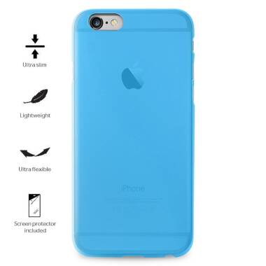 Etui do iPhone 7/8/SE 2020 PURO Ultra Slim 0.3 Cover + folia - niebieskie