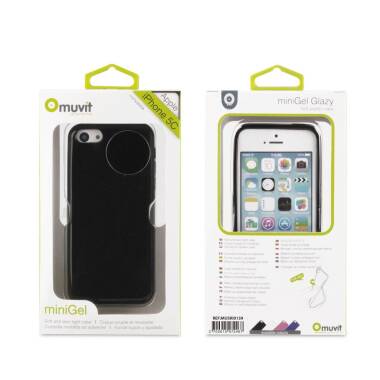 Etui do iPhone 5C Muvit Minigel - czarne