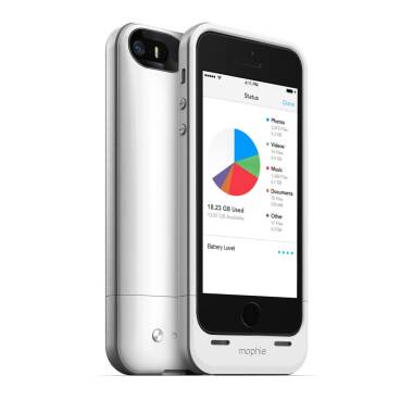 Mophie z baterią 32GB 2000mAh Space Pack iPhone 5/5S/SE Białe