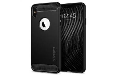 Etui do iPhone Xs Max Spigen Rugged Armor - czarne