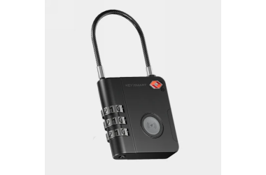 Kłódka KeySmart do walizki z lokalizatorem kompatybilna z Apple Find My black