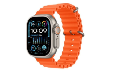 Apple Watch Ultra 2 49mm + Cellular tytan z paskiem Ocean w kolorze pomarańczowym