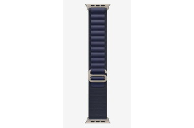 Apple Alpine Loop 49mm Navy - rozmiar M Natural Titanium Finish