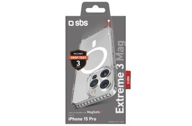 Etui do iPhone 15 Pro SBS Extreme 3 Mag MagSafe clear