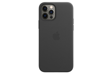 Etui iPhone 12 Pro Max Apple Leather Case z MagSafe - czarne