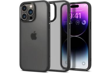 Etui do iPhone 14 Pro Max Spigen Ultra Hybrid - Ciemny mat/Czarne