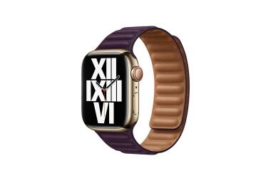 Apple pasek do Apple Watch 41mm z karbowanej skóry rozmiar S/M ciemna wiśnia