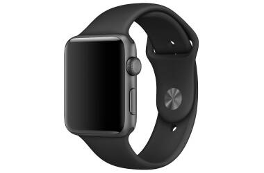 Opaska do Apple Watch 38/40/41 mm sliikonowa - czarna