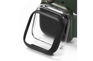 Etui do Apple Watch 45mm Ringke Slim Case 2 pack - czarne i przezroczyste 