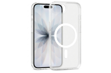 Etui do iPhone 17e Crong Hybrid Matte MAG clear/białe