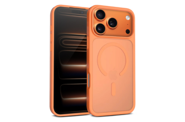 Etui do iPhone 17 Pro Crong Hybrid Matte MAG Cover pomarańczowe