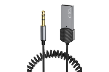 Adapter Tech-Protect Bluetooth Aux Audio szary