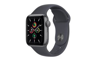 Apple Watch SE 40mm aluminium w kolorze gwiezdnej szarości z paskiem sportowym w kolorze północy