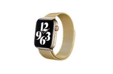 Pasek ze stali nierdzewnej do Apple Watch 38/40/41 mm Crong Milano Steel - złoty