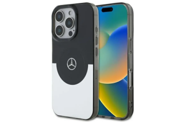 Etui do iPhone 16 Pro Mercedes BiColor MagSafe Black Silver